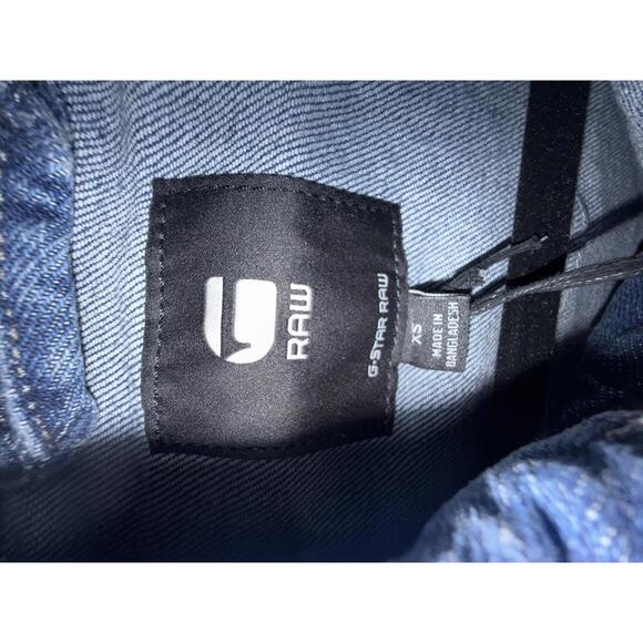 NWT G-Star RAW Arc 3D Denim Jacket Women’s Faded Santorini Stretch Size XS - Picture 6 of 9